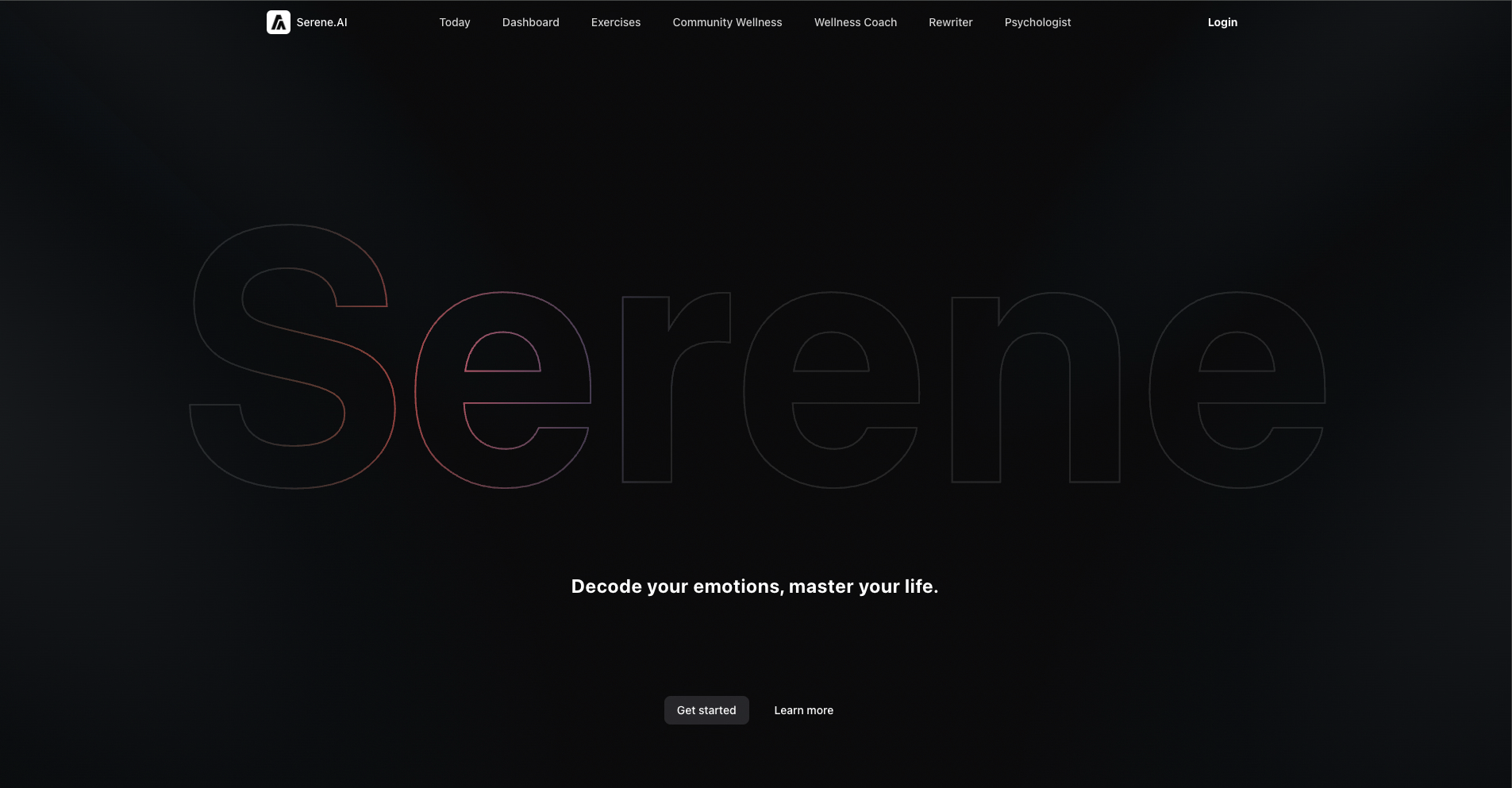 Serene.AI screenshot